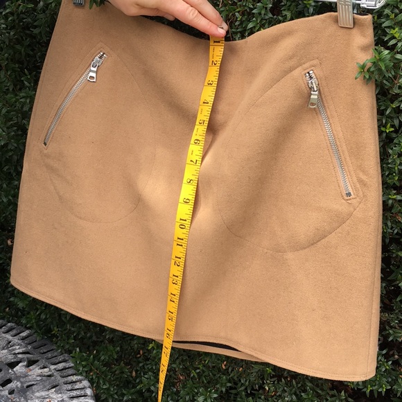 Unlined, wool/poly blend skirt - Picture 3 of 7